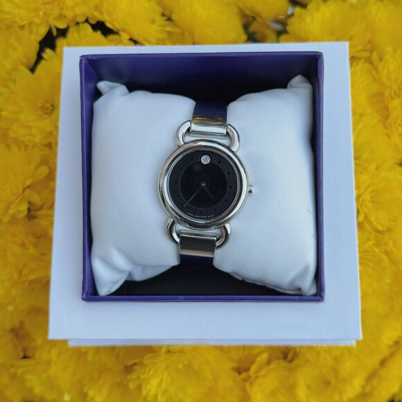 Movado Linio Diamond Accent Bangle Watch - Picture 1 of 6